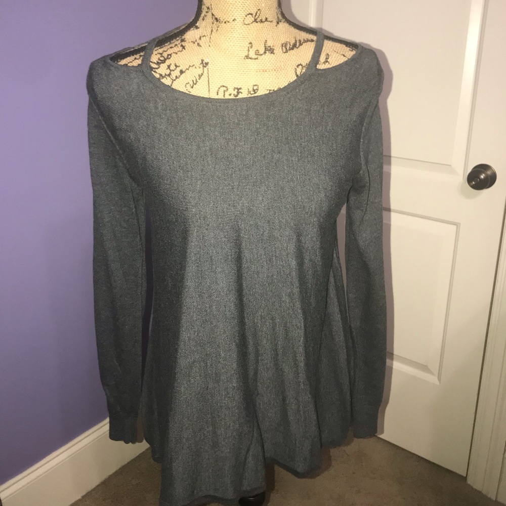 Stitches and Stripes Thin Sweater EUC